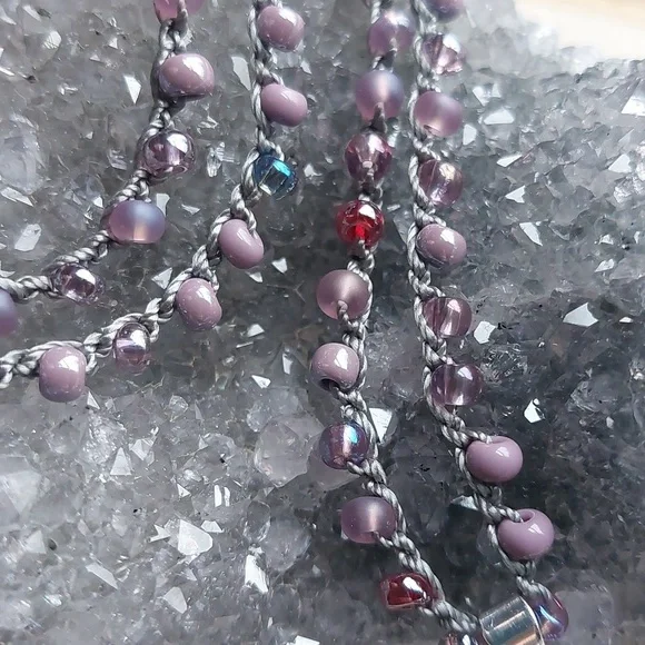 Silver Quartz Crystal Necklace Artisan Jewelry by Rust Belt Raised - Picture 9 of 12